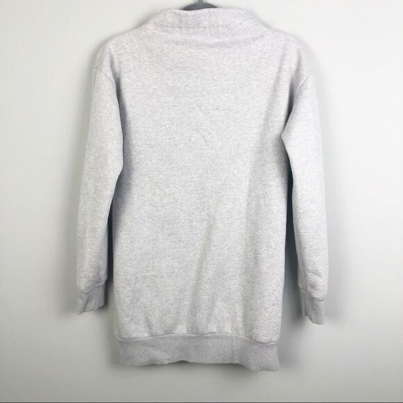 GYMSHARK | So Soft Light Gray Funnel Neck Sweatshirt Women’s Size Small - Picture 10 of 10